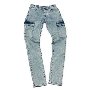 OFFICIAL MAN CARGO STYLE LIGHT JEANS